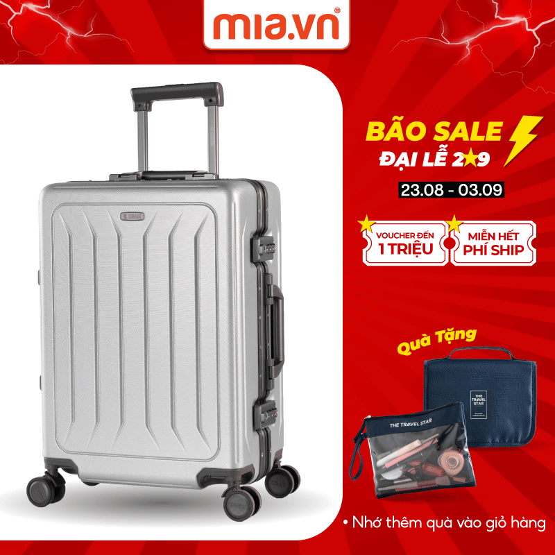 Vali kéo mia.vn du lịch pisani roy br08 cao cấp hạn chế bể vỡ - bảo hành trọn đời