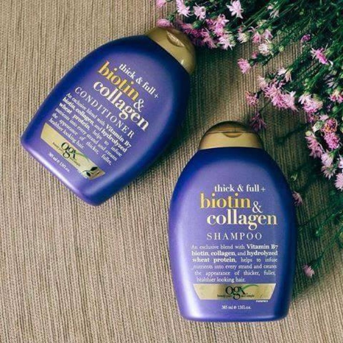 CẶP DẦU GỘI XẢ BIOTIN COLLAGEN OGX 355ml