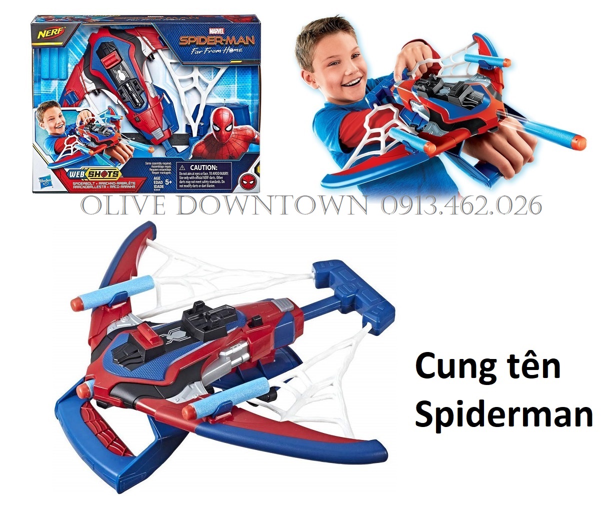 HỘP ĐẸP - Bộ đồ chơi hành động đeo tay Người Nhện đầy đủ Phụ kiện - HASBRO - Đồ chơi VNXK