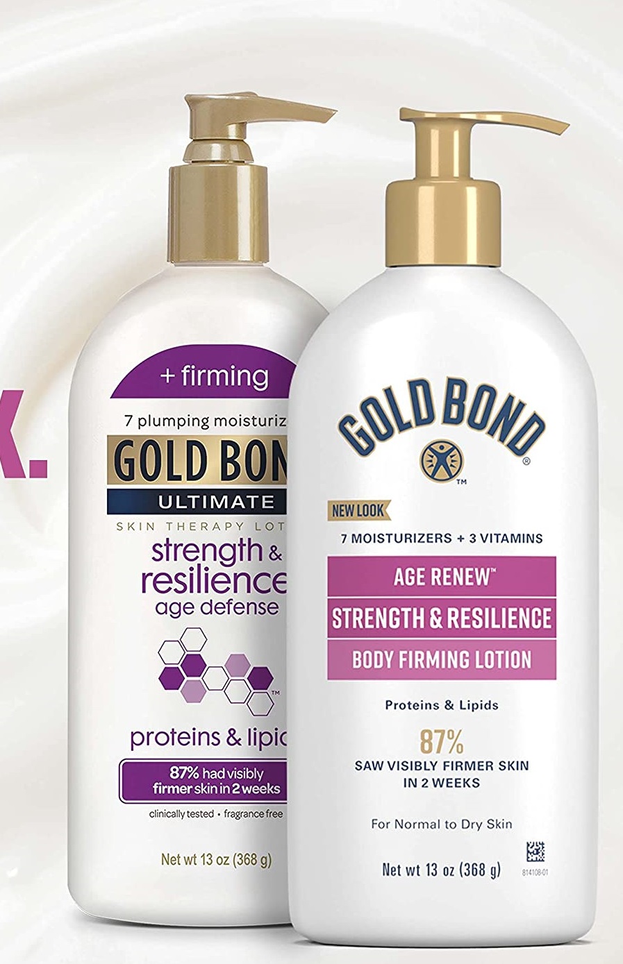 Dưỡng thể làm săn chắc da Gold Bond Ultimate Age Renew/Strength & Resilience Skin Therapy Lotion 368g (Mỹ)