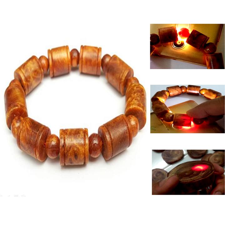 Vòng tay gỗ Nu Huyết Long đốt trúc 12ly