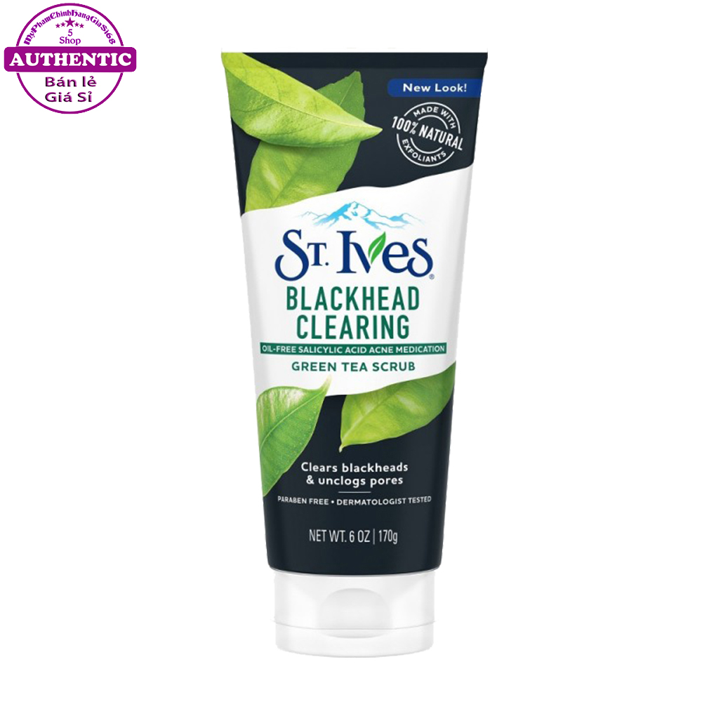 Sữa Rửa Mặt ST.IVES Green Tea Scrub Tẩy Tế Bào Chết Trà Xanh USA