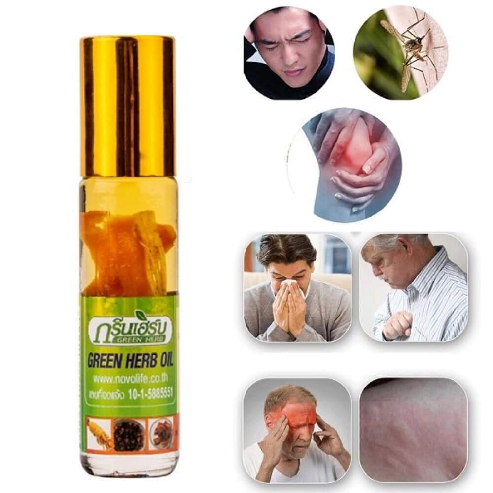 Dầu lăn nhân sâm green herb thái lan