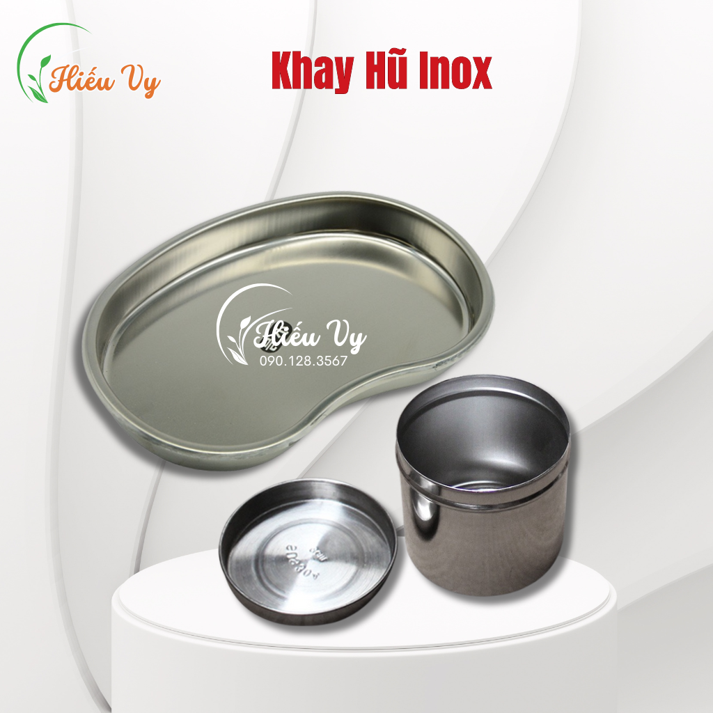 Khay hạt đậu, hũ đựng bông inox cho spa và y tế