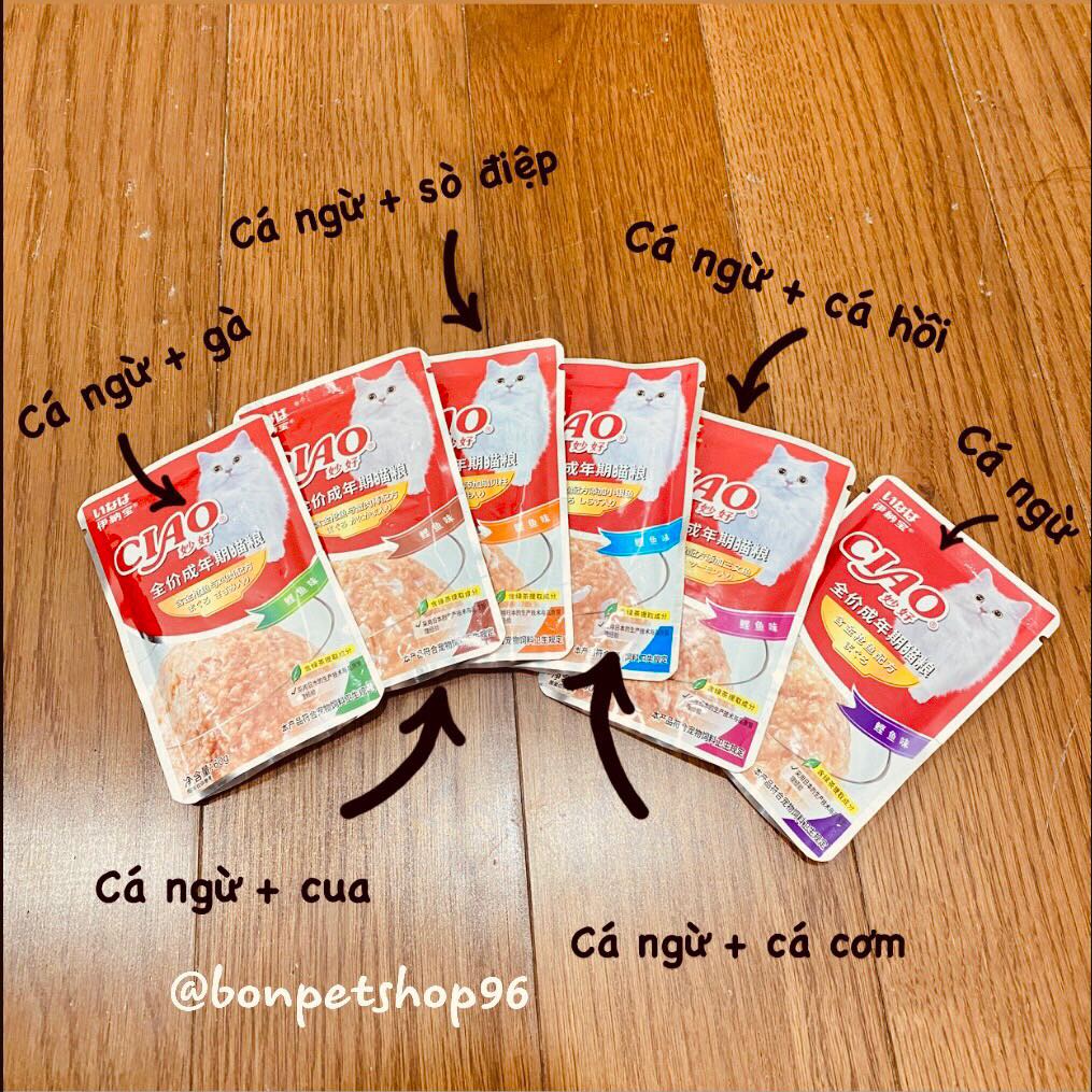 Combo 1 thùng 48 gói pate Ciao siêu ngon cho mèo