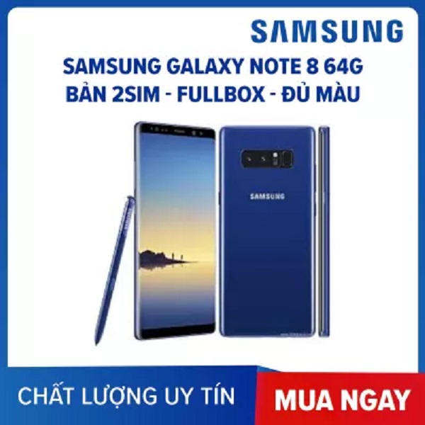Galaxy note 8 điện thoại samsung note 8 màn hình:super amoled, 6.3", quad hd+ chính hãng ram 6g/ 64g màn hình: super amoled, 6.3", chơi liên quân mượt cân tất cả các thể loại game màn ám hoặc lưu ảnh