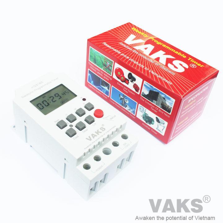 [HCM]Hẹn giờ theo thứ trong tuần 28 lần/ngày VAKS KG316S 220V AC 25A - Hẹn giờ chuông trường học.