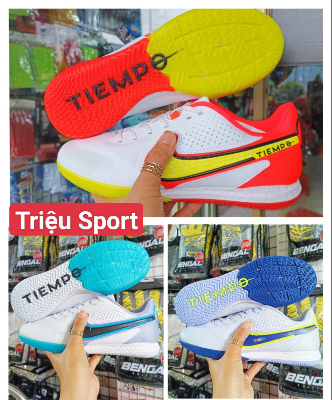 Giày đá bóng Tiempo legend 9 pro IC Futsal