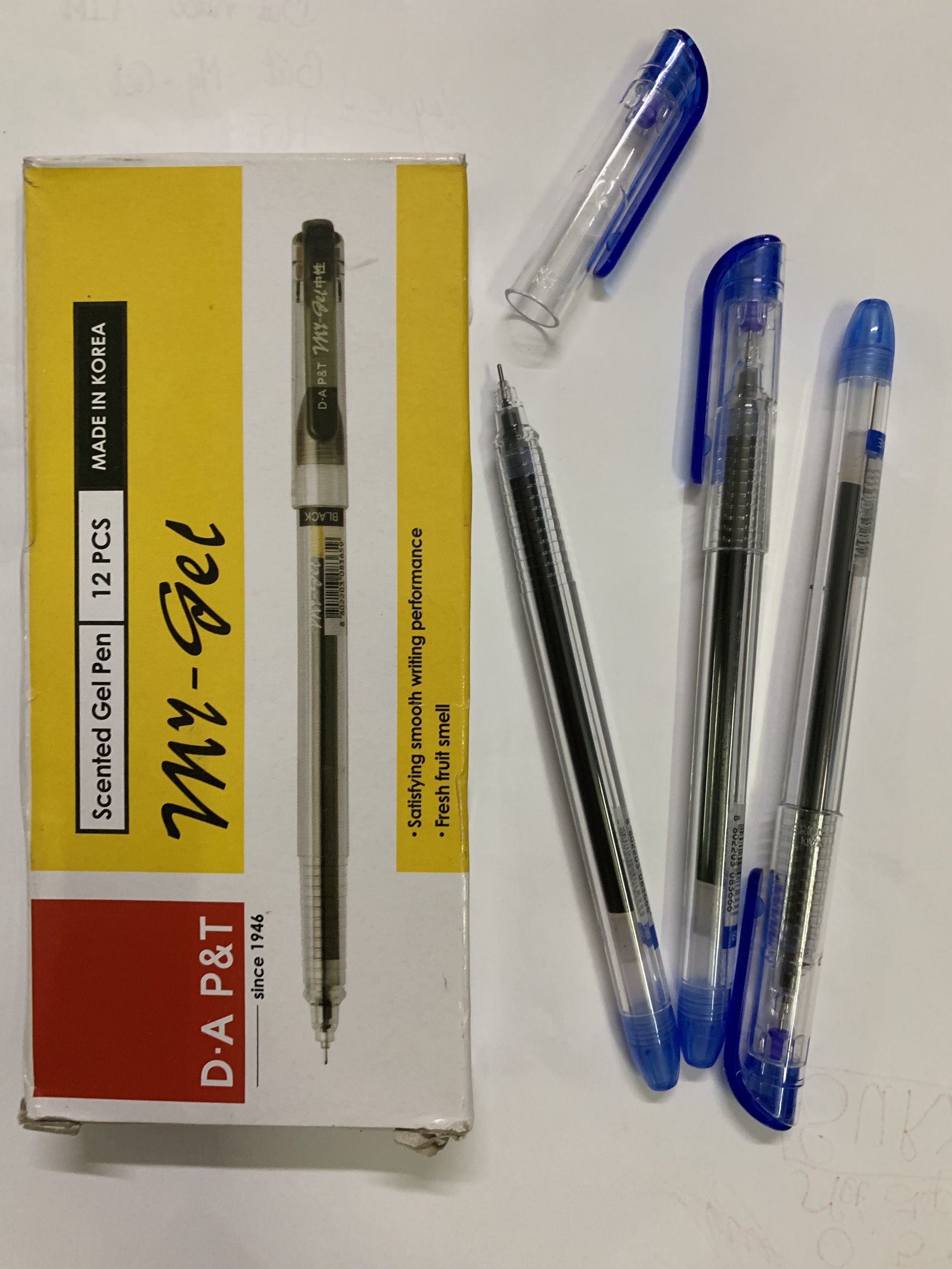 Hộp 12 cây viết nước my-gel mực xanh