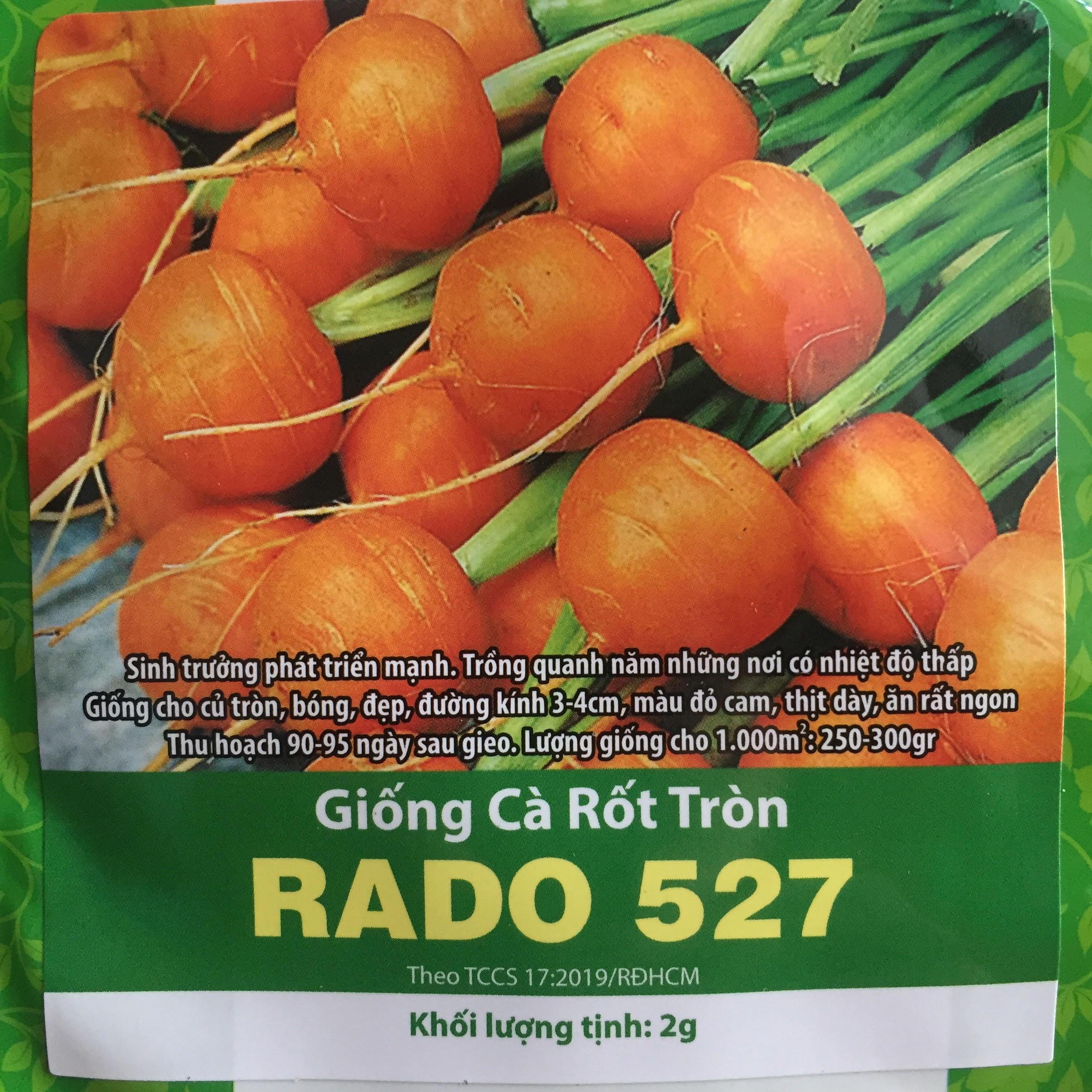 Hạt Giống Cà Rốt Củ Tròn Nhiều Dinh Dưỡng 1gr