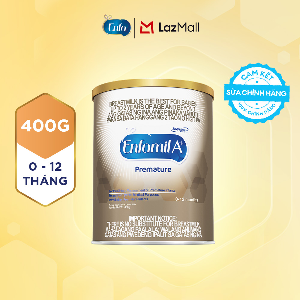 Sản phẩm dinh dưỡng cho mục đích y tế đặc biệt dùng cho trẻ sinh non từ 0-12 tháng tuổi Enfamil A+ P