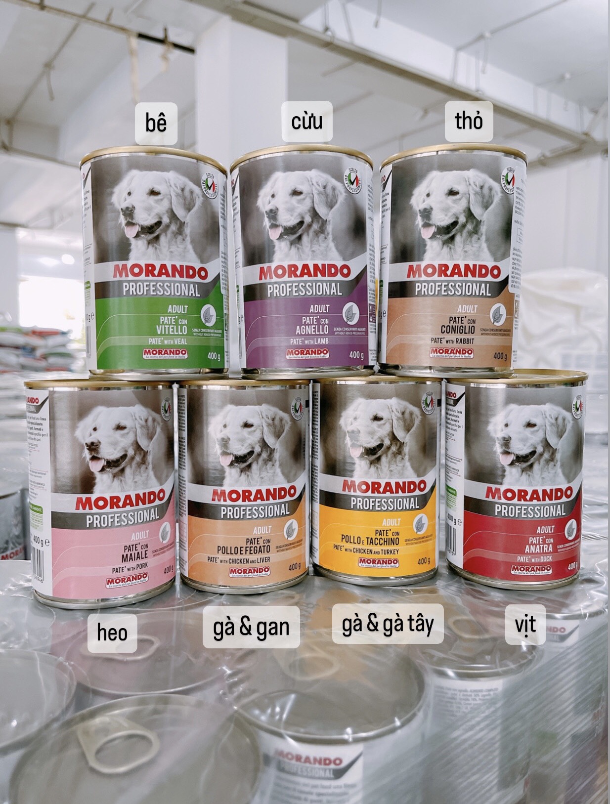 Pate Morando cho chó 4 vị thơm ngon 400gr - Petshop Gò Vấp