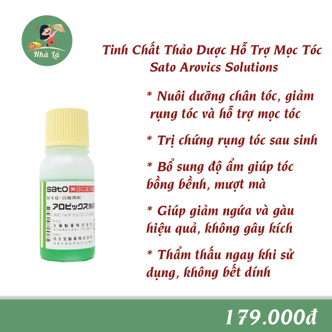Tinh chất thảo dược hỗ trợ mọc tóc sato arovics solutions