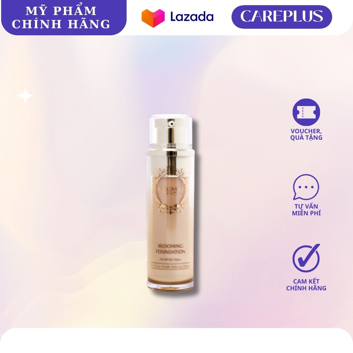 Kem nền trang điểm siêu mịn Skinlovers Hàn Quốc màu tự nhiên #23