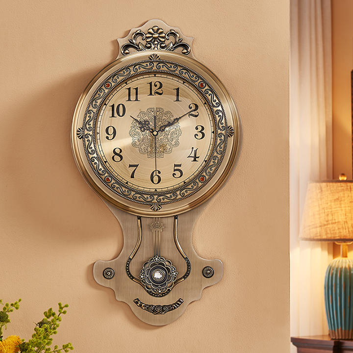 Đồng Hồ treo tường phong cách Bắc Âu Retro - Đồng hồ treo tường - Đồng hồ quả lắc - Quà tặng tân gia