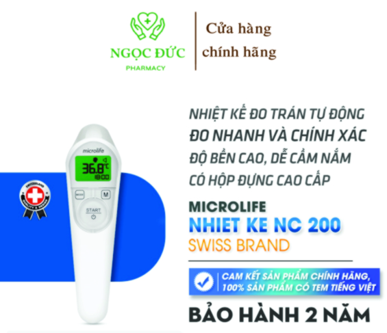Nhiệt kế điện tử đo trán Microlife NC 200