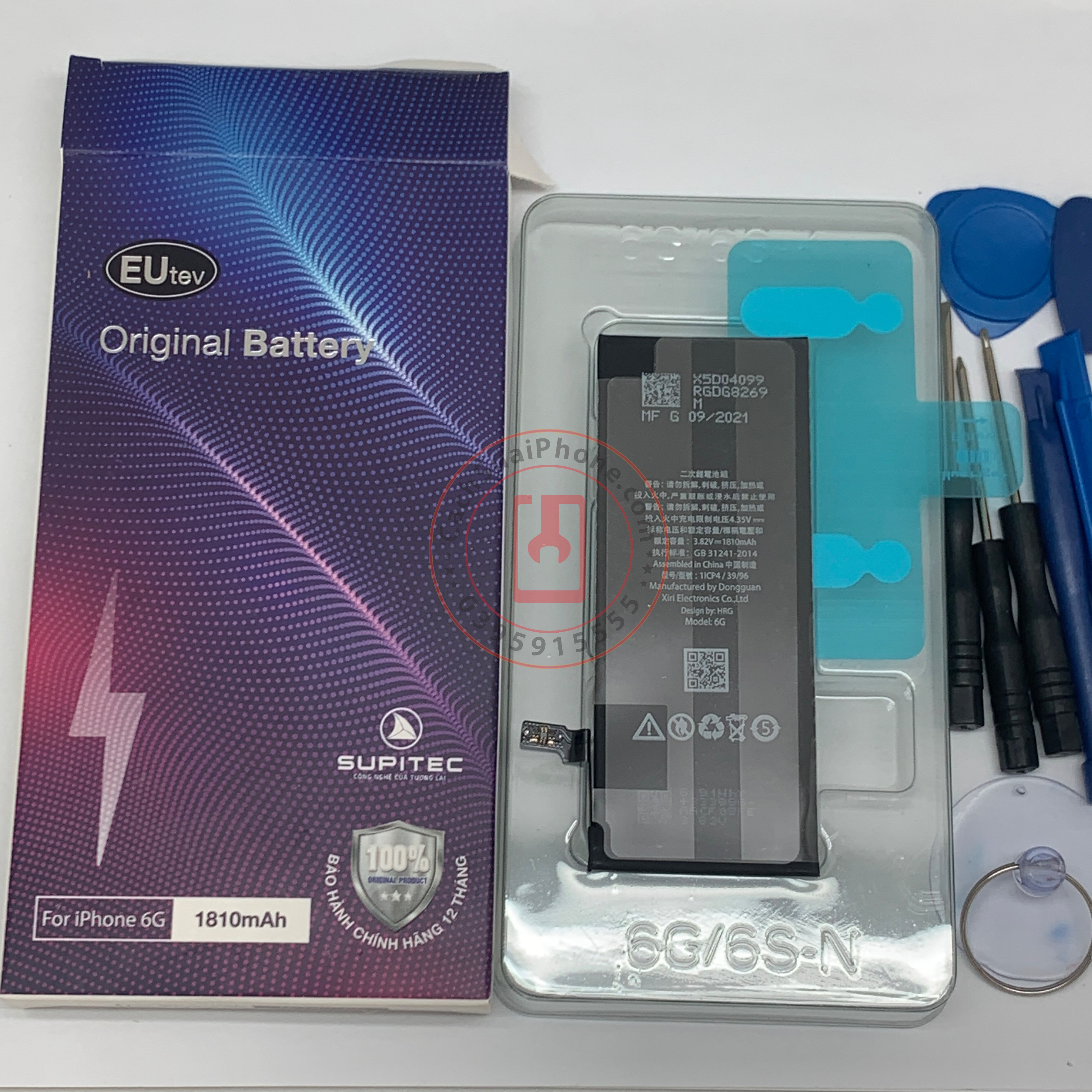 Pin ip 6 eu tev công ty supitec tiêu chuẩn xuất khẩu châu âu