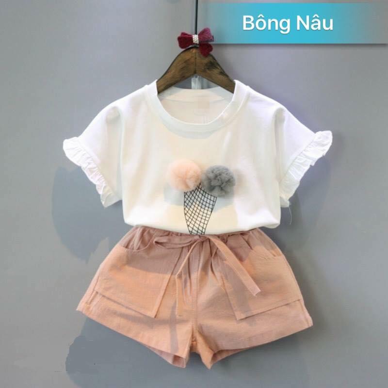 Bộ cộc tay chất cotton - mềm mát- siêu yêu cho bé 7- 9kg