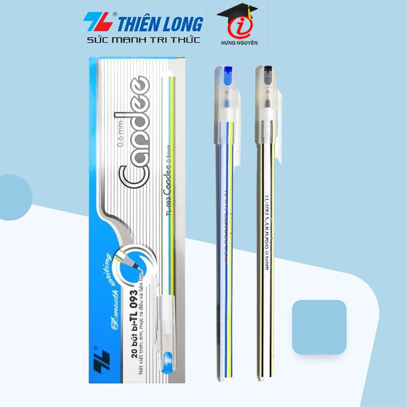 Hộp 20 Bút bi nến 0.6mm Thiên Long Candee TL-093