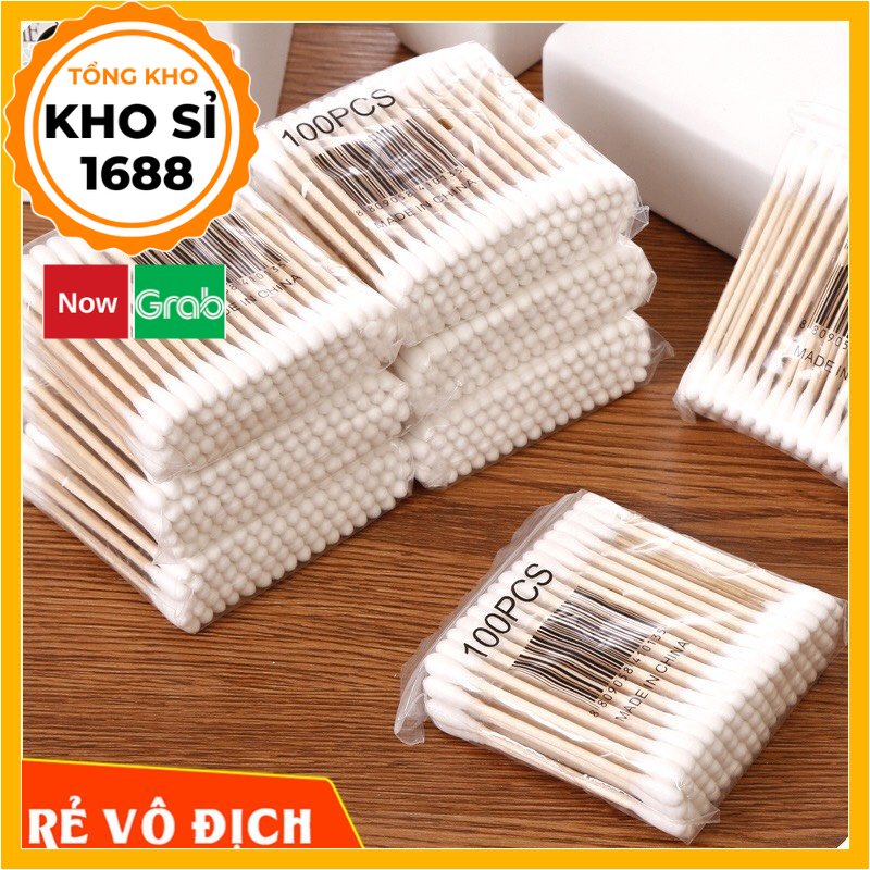 Combo 50 gói tăm bông đầu to e243