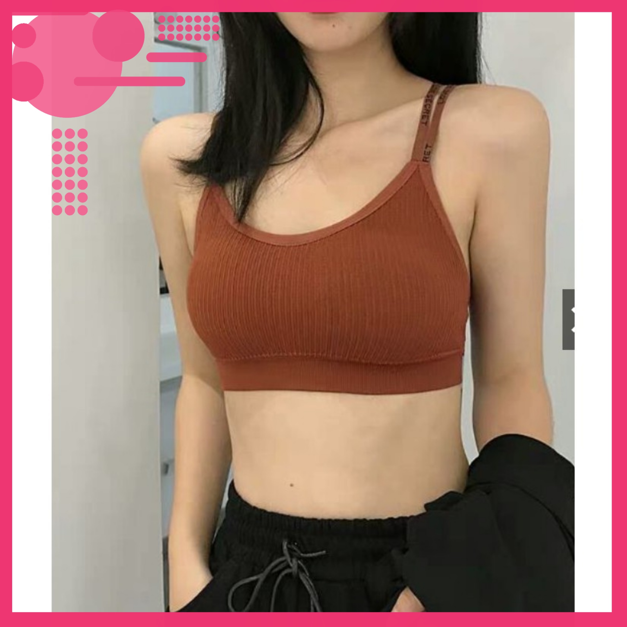 [HCM]Áo bra len tăm hở lưng dây đôi 8156