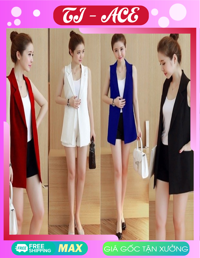Áo khoác Vest Hina không tay ảnh thật❣️[Giá gốc tận xưởng]