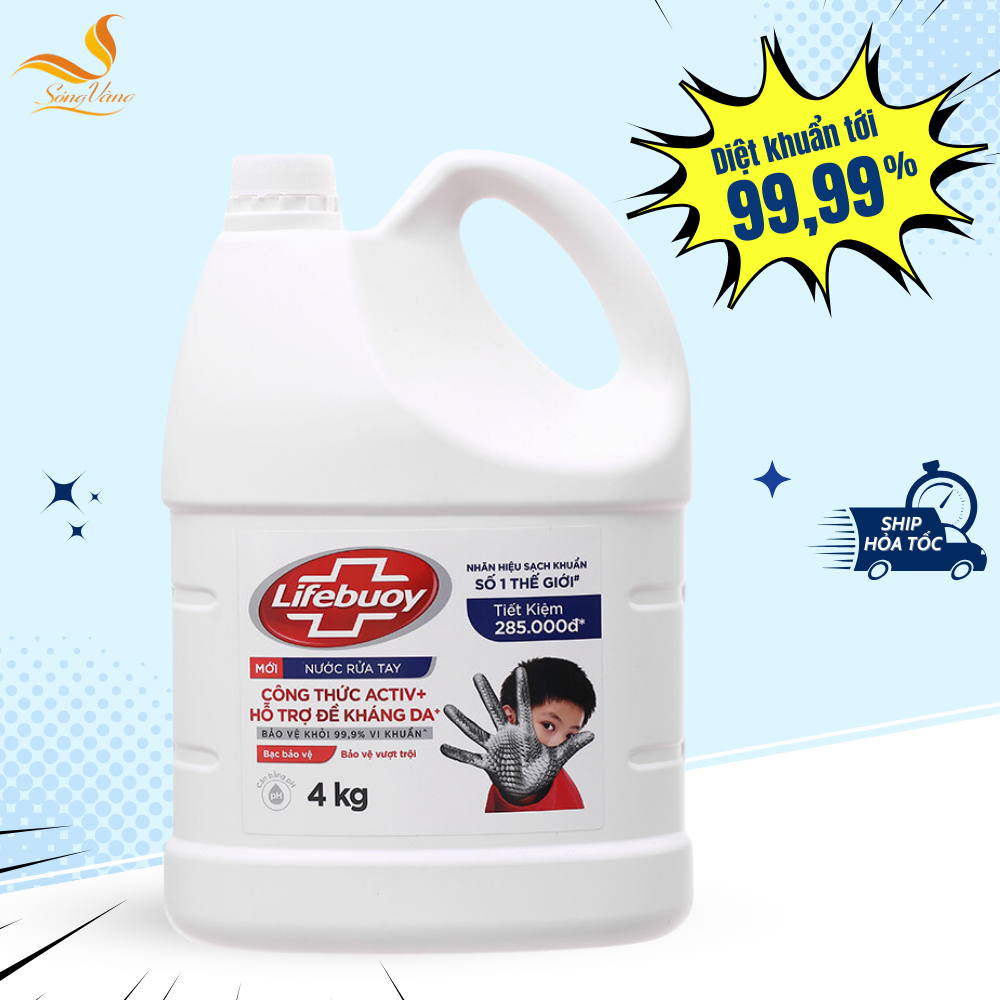 Nước rửa tay Lifebuoy can 4 lít chính hãng