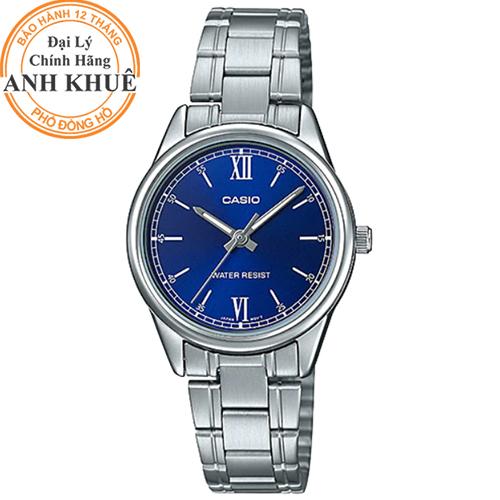 Đồng hồ nữ dây kim loại casio anh khuê ltp-v005d-2b2udf
