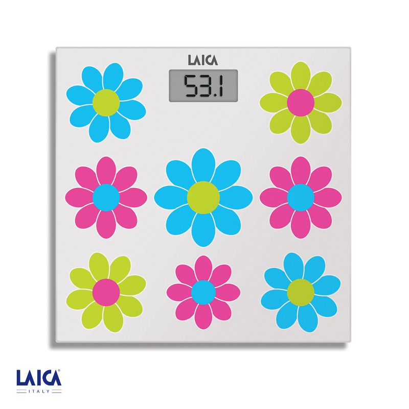 Cân sức khỏe điện tử mặt kính, cân nặng tới 180kg laica-italy ps1050