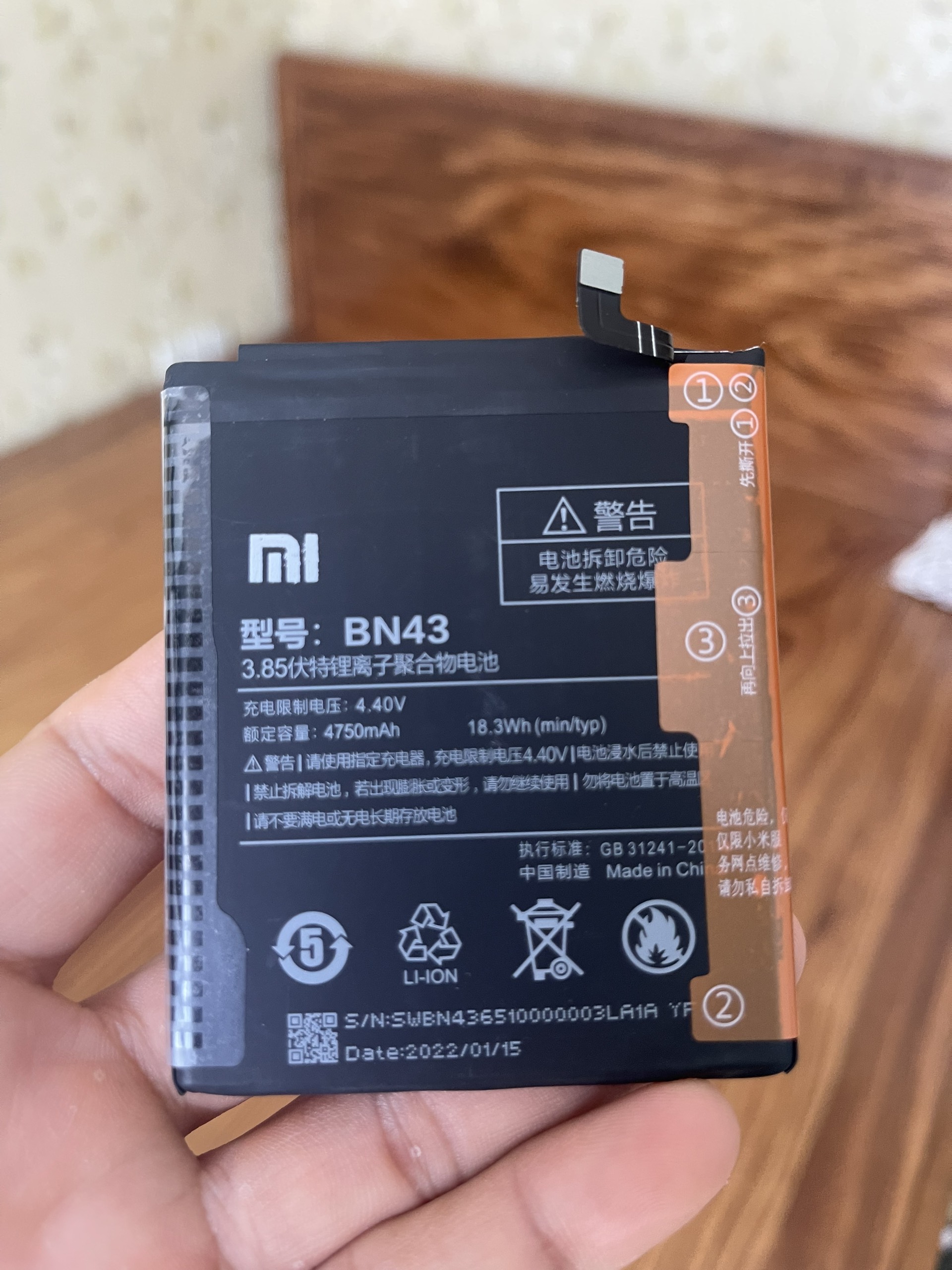 Pin xiaomi bn43 / redmi note 4x