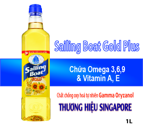 Dầu ăn sailing boat gold plus 1l