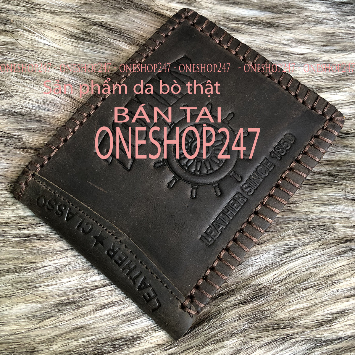 Bóp da bò nam ví nam bóp nam CAM KẾT 100% ví da bò nguyên miếng dày dặn A153V
