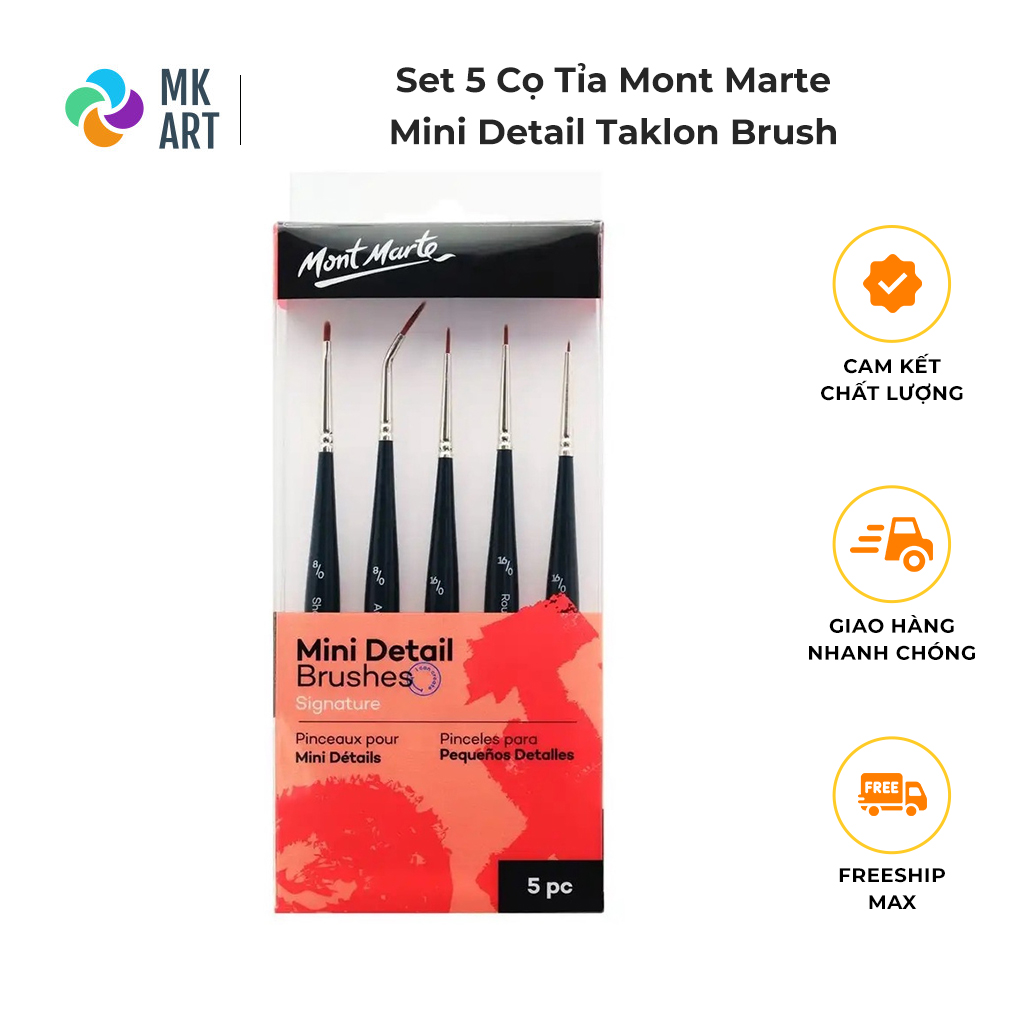 Bộ cọ tỉa đi nét mont marte