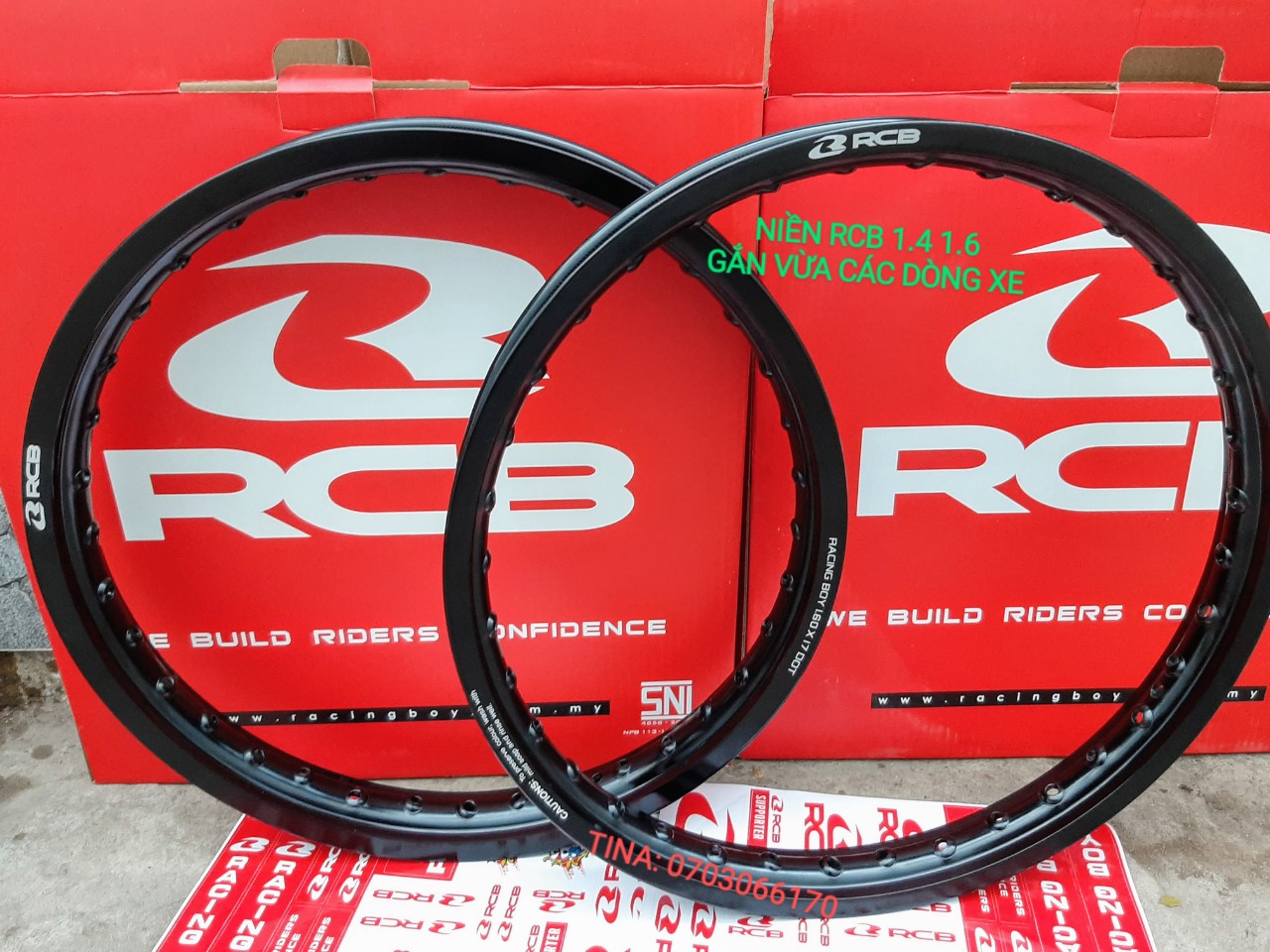 [HCM]CẶP NIỀN NHÔM RCB CHÍNH HẢNG 1.4 1.6 GẮN CÁC DÒNG XE