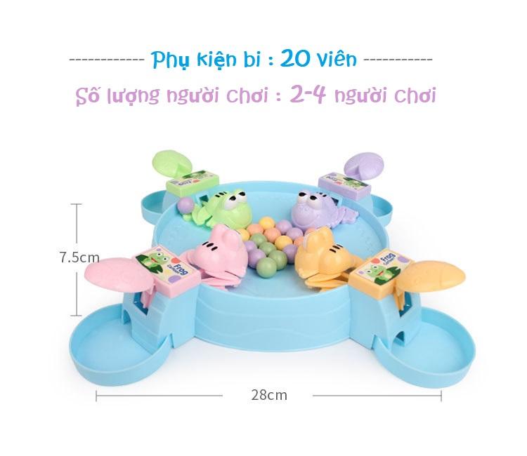 Đồ chơi ếch ăn đậu 4 người chơi vui nhộn cho bé
