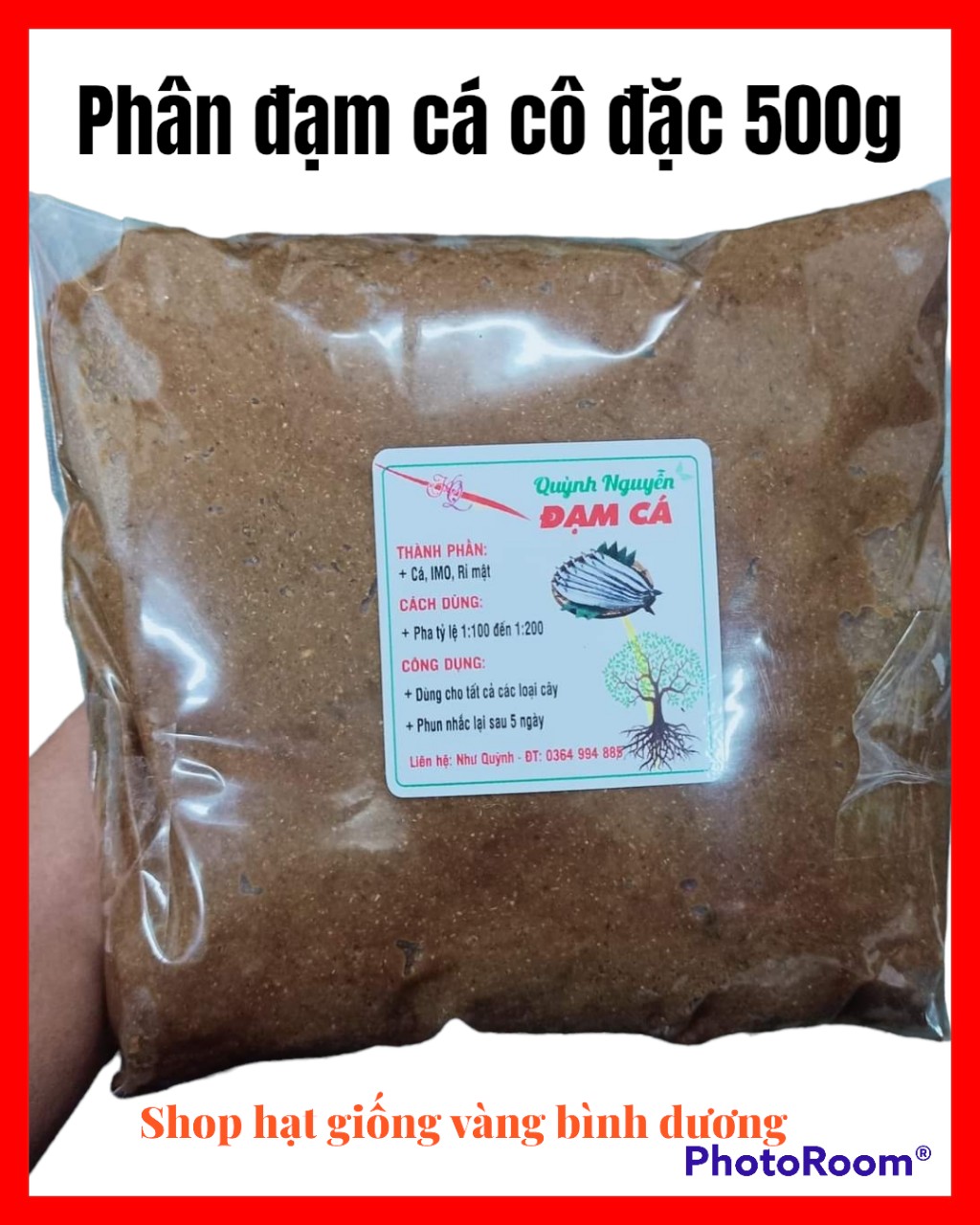 Phân bón đạm cá cô đặc 1kg