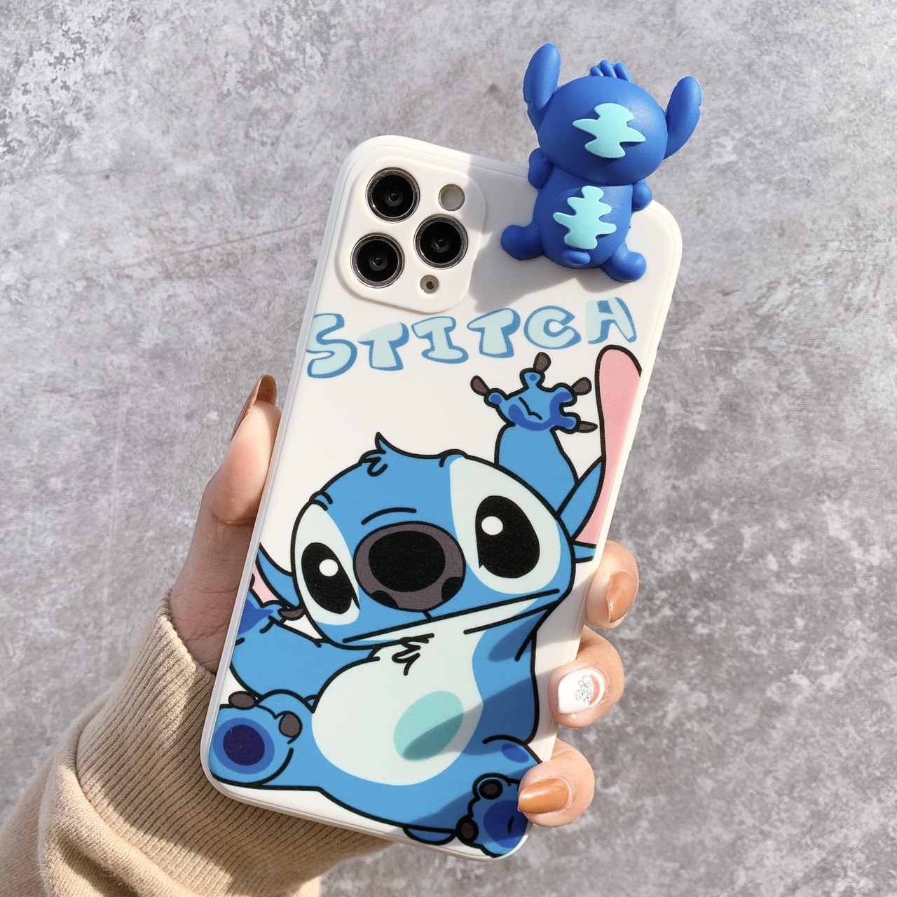 Ốp Lưng Silicon Màu Bảo Vệ Camera Stitch