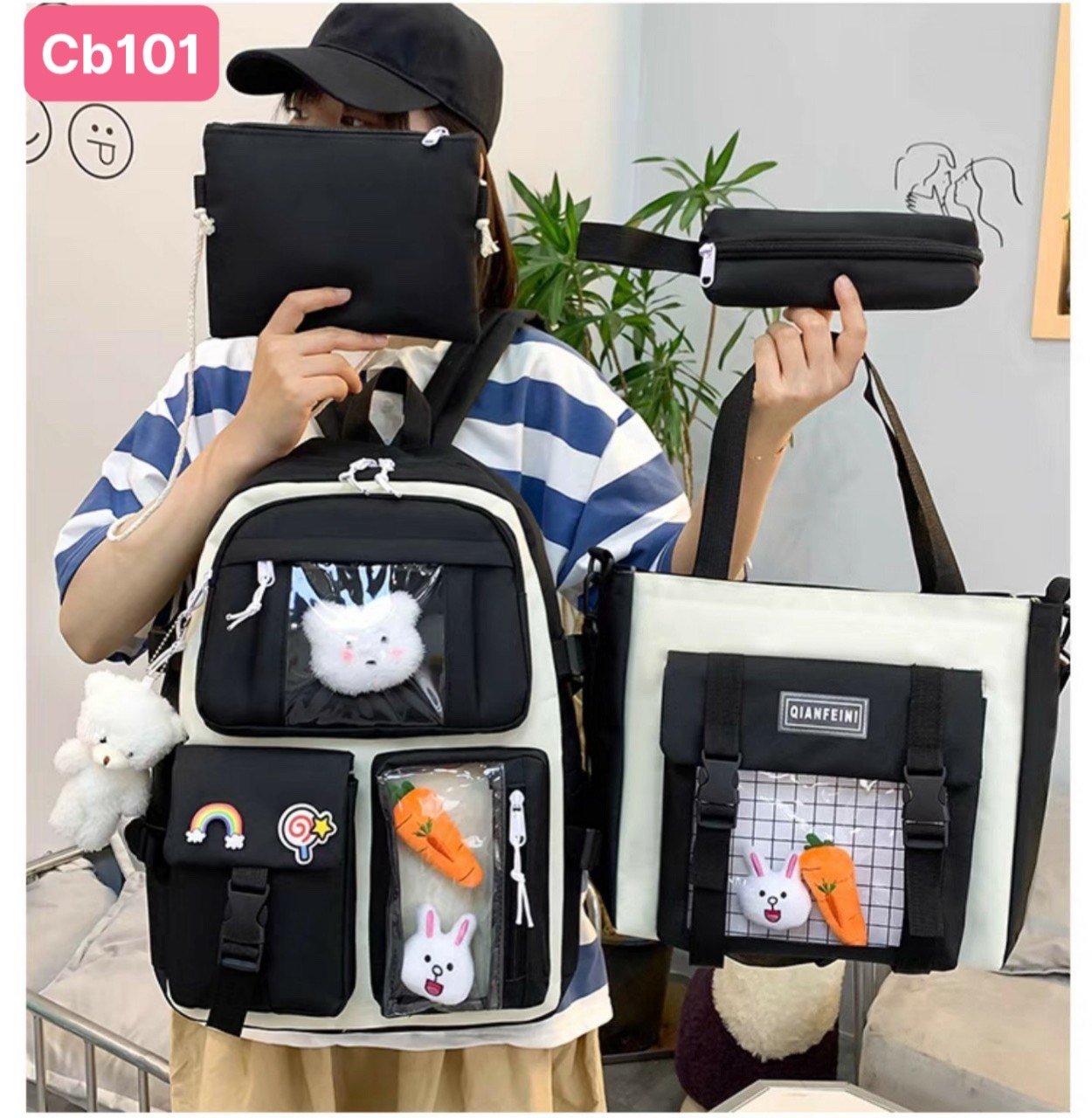 Balo combo 4 món 3 hộp trong cb101