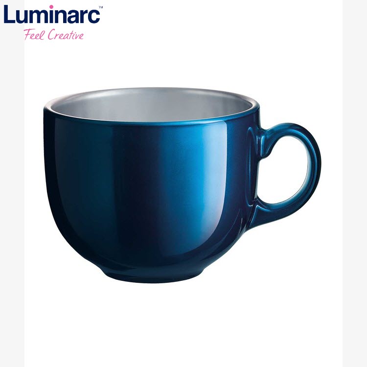 Ly Có Quai Thủy Tinh Luminarc Flashy Breakfast Petrole 500ml P2241