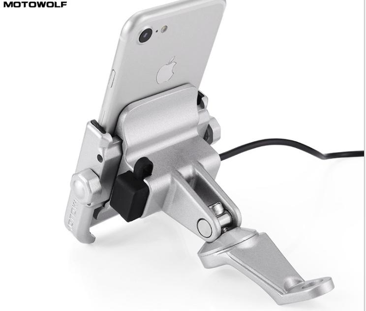 [HCM]giá đỡ điện thoại có sạc gắn trên xe máy bằng hợp kim chống rung chống giựt siêu chắc chắn kẹp điện thoại trên xe máy phụ kiện đi phuợt