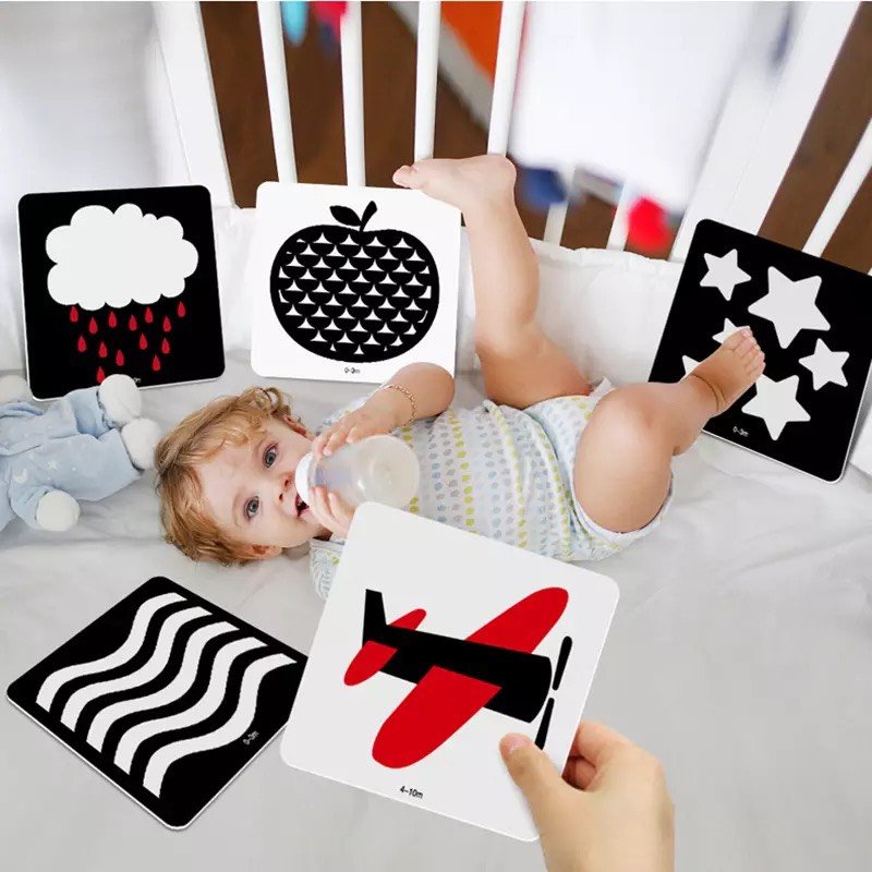Trọn bộ 40 thẻ kích thích thị giác cho trẻ từ 6 tháng tuổi phát triển não bộ, flash card cho trẻ sơ sinh và trẻ nhỏ