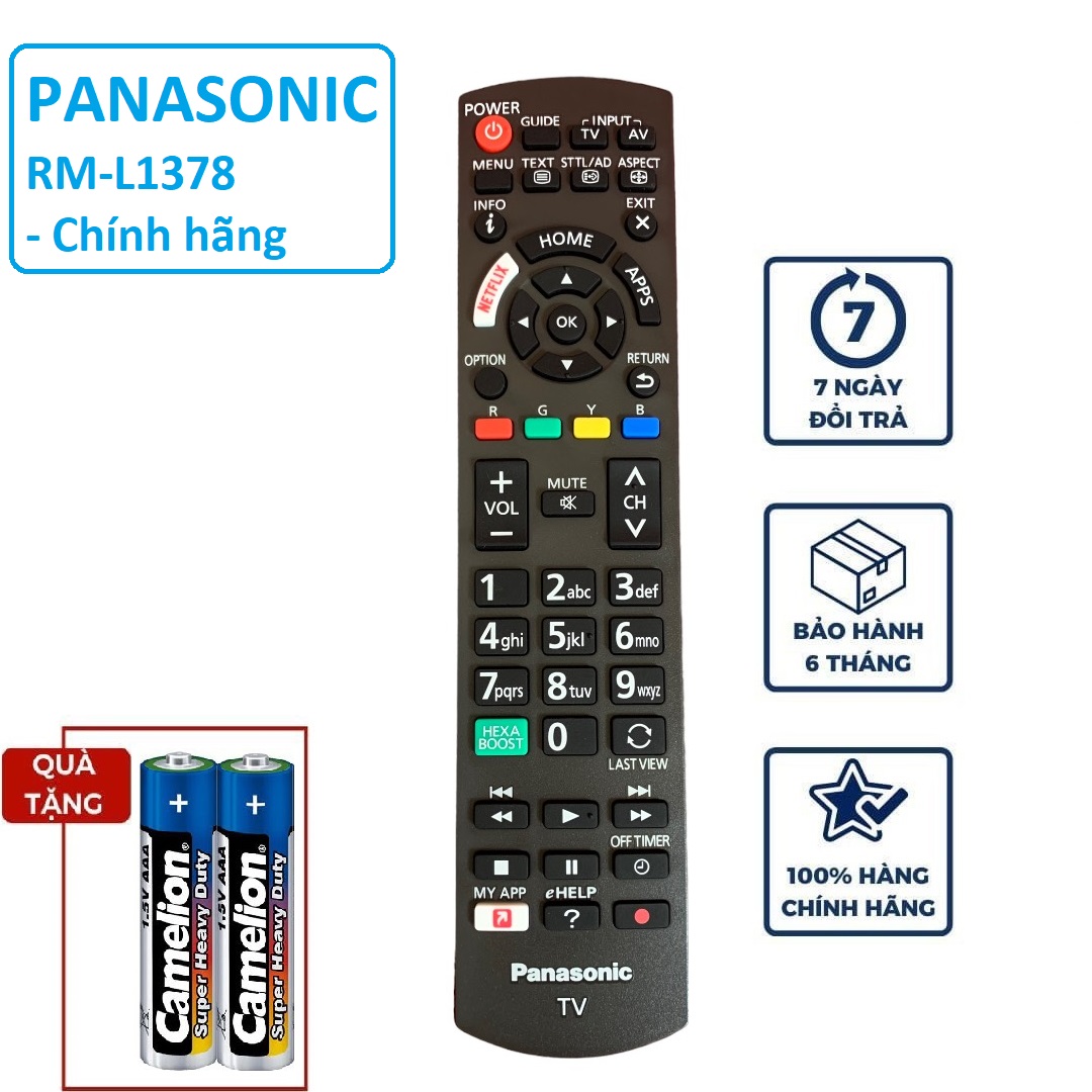 Điều khiển tivi Panasonic chính hãng zin theo TV, Remote panasonic ...