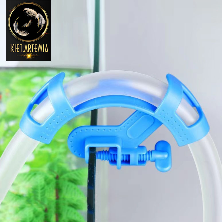 Kẹp giữ ống nước, giữ cố định ống lên thành bể khi thay nước bể cá, bể thủy sinh