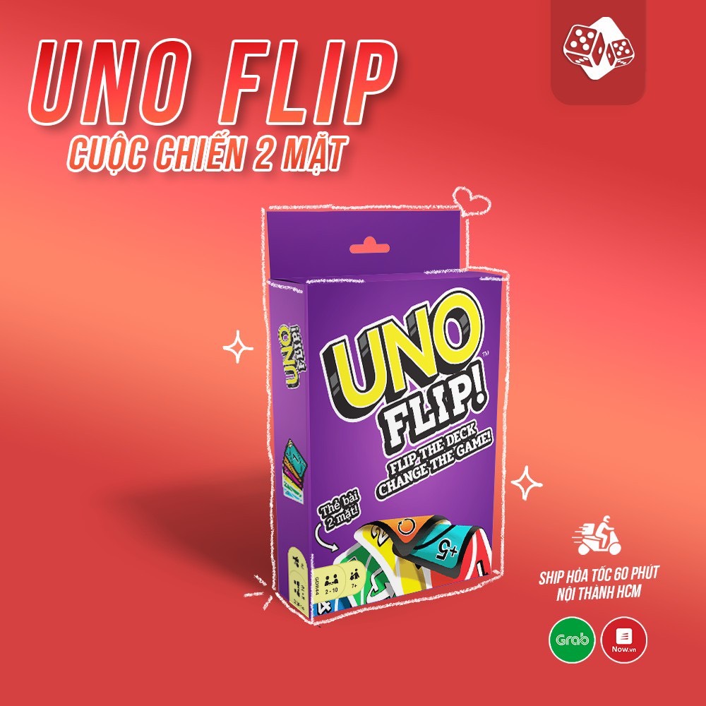 Bộ Bài UNO FLIP - Bài Uno mở rộng, luật chơi hấp dẫn
