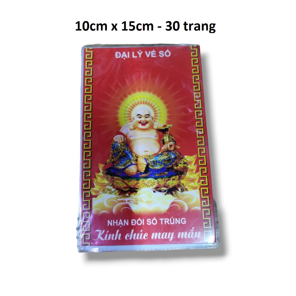 ALBUM Sổ dò vé số kiến thiết hình thần tài loại nhỏ 1 tháng