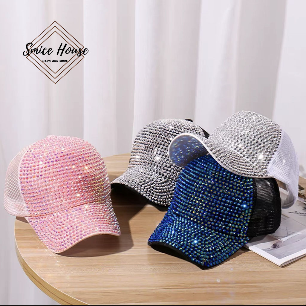 [FREESHIP- ĐÓNG HỘP] NÓN LƯỠI TRAI ĐÍNH ĐÁ CAO CẤP DÀNH CHO CẢ NAM VÀ NỮ - SMICE HOUSE