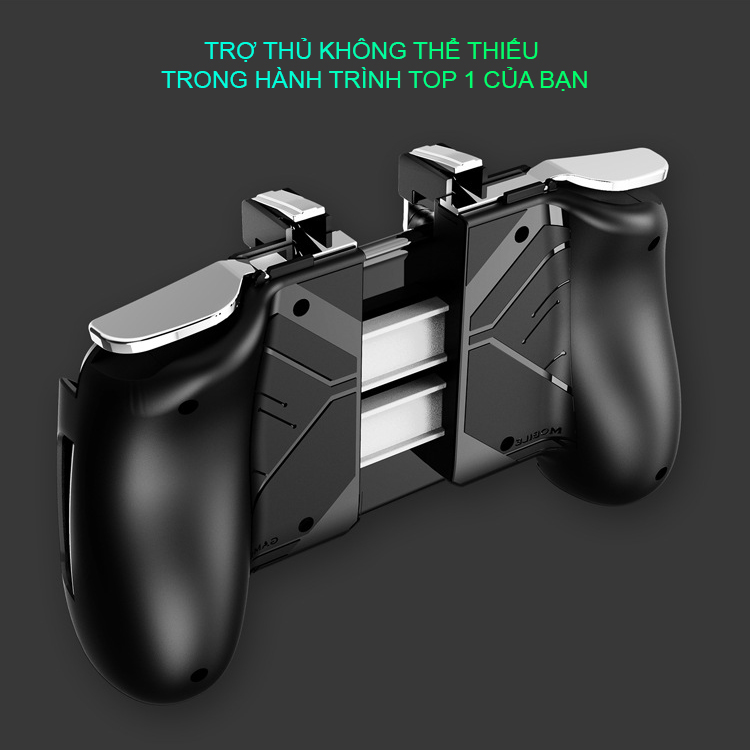 Tay cầm chơi gane nút bắn PUBG FreeFire ROS Sidotech AK16 kết nối 4 ngón linh hoạt và 2 nút bắn PUGB vật lý thuộc dòng tay cầm chơi game máy chơi gamer cầm tay bắn pubg tương thích điện Thoại Iphone Oppo Samsung