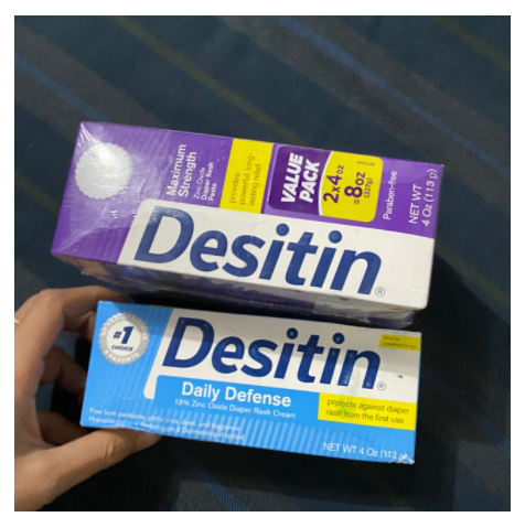 Kem bôi hăm Desitin Xanh/ Tím/ Vàng 57-99-113g -136g  American