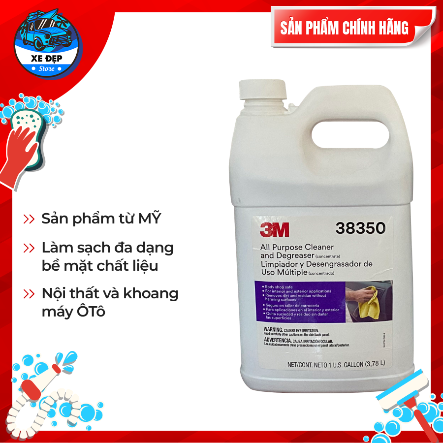 Chất tẩy rửa đa năng 3m pn38350 - bình 3,78l- nhập khẩu chính hãng mỹ