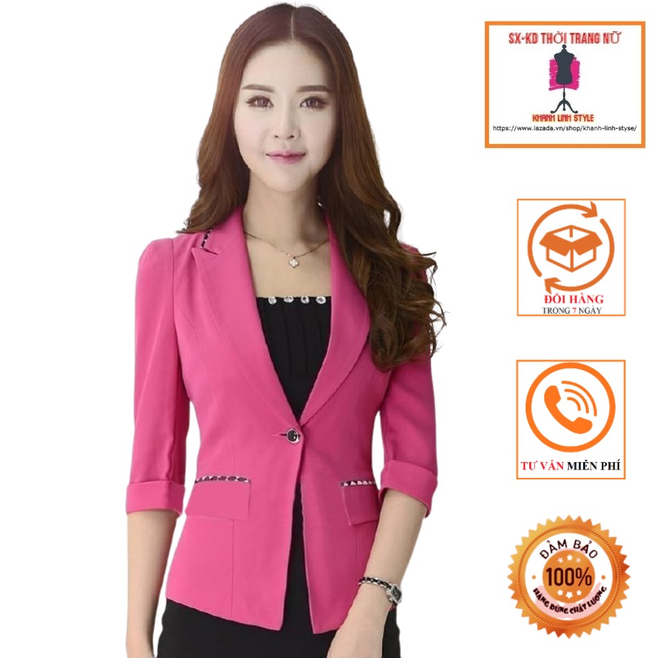 [4.4 Hoàn tiền 15%][HCM]Áo vest công sở viền nổi bật – MS0020AK